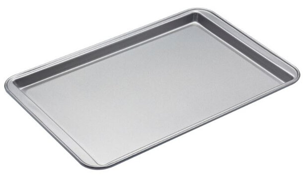 ovenplaat 43 x 28 x 1,5 cm carbonstaal zilvergrijs