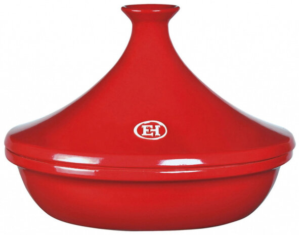 tajine 32 x 23 cm 3,5 liter aardewerk rood