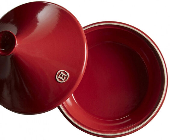 tajine 32 x 23 cm 3,5 liter aardewerk rood