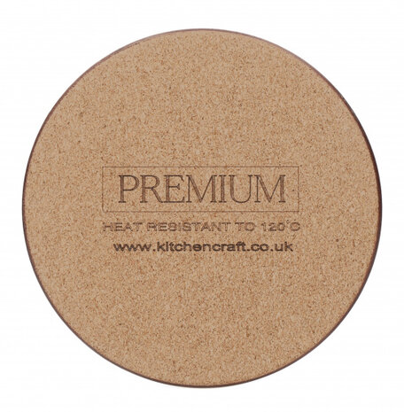onderzetters Impressions 12 cm kurk goud 4 stuks