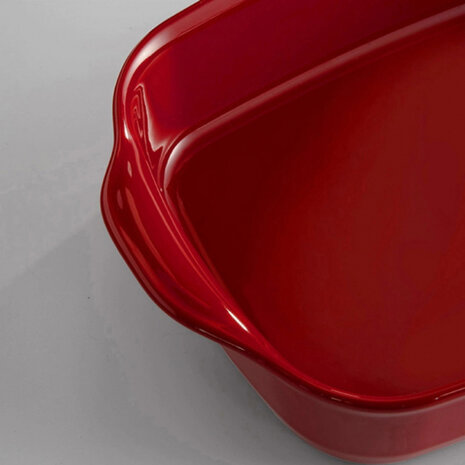 ovenschaal 42 x 27 x 9 cm 4,45 liter keramiek rood