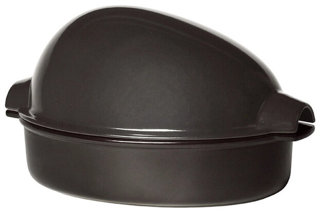 chicken baker 41,5 x 27,5 cm 5 liter keramiek zwart