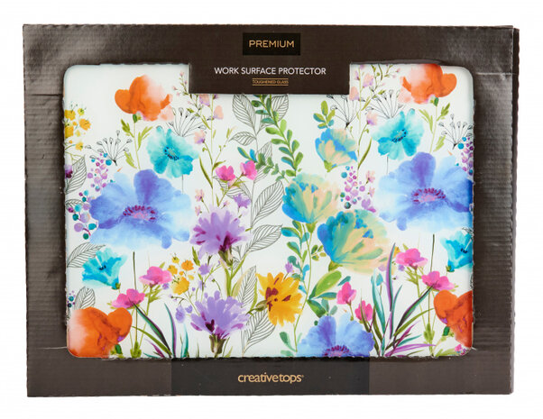 werkbladbeschermer Meadow Floral 40 x 30 cm glas