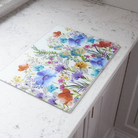 werkbladbeschermer Meadow Floral 40 x 30 cm glas
