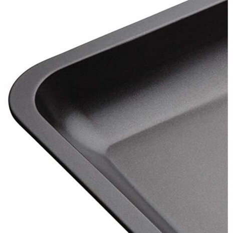 braadslede 38 x 30,5 x 7 cm carbonstaal grijs