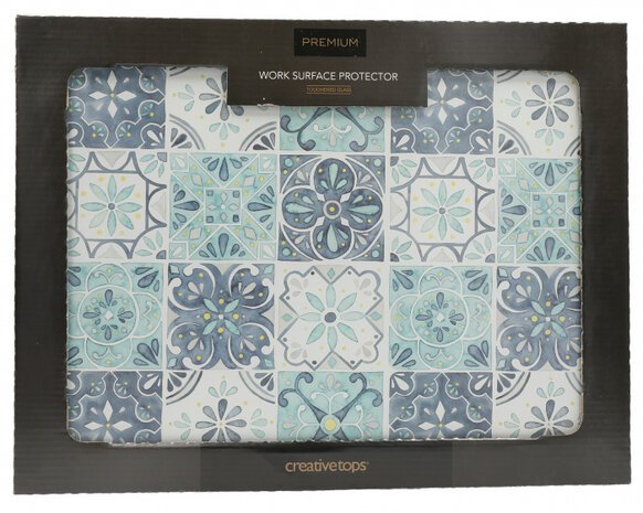 werkbladbeschermer Tile 40 x 30 cm glas groen