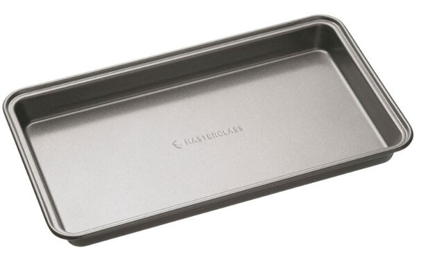 bakplaat 34 x 20 x 4 cm carbonstaal antraciet