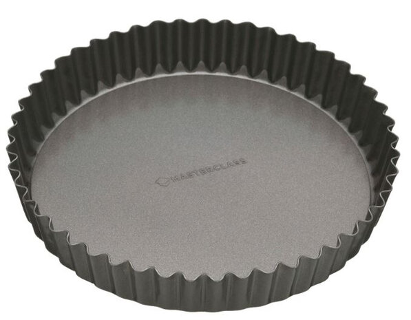 taart/quichevorm 23 cm carbonstaal antraciet