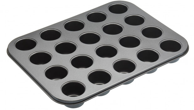 cupcakevorm mini 35 x 27 x 3 cm carbonstaal grijs