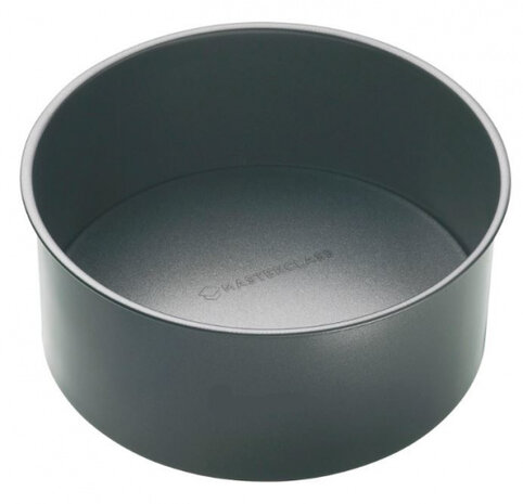 taartvorm 25 cm carbonstaal antraciet