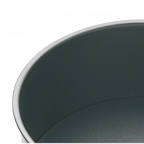 taartvorm 25 cm carbonstaal antraciet