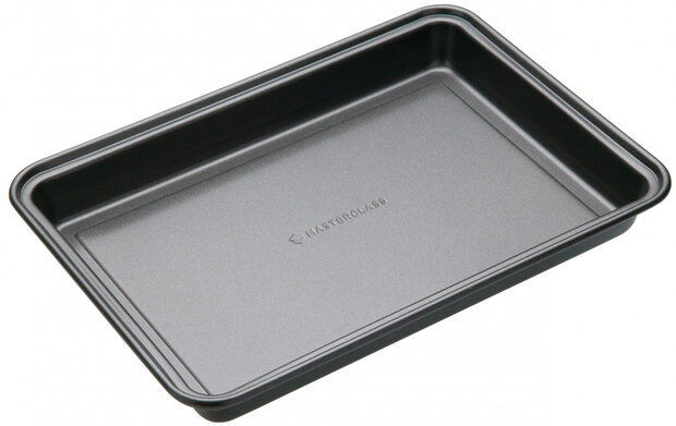 bakplaat 27 x 20 x 3 cm carbonstaal antraciet