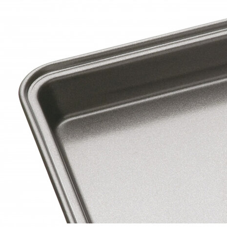 bakplaat 27 x 20 x 3 cm carbonstaal antraciet