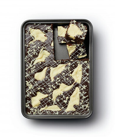 bakplaat 27 x 20 x 3 cm carbonstaal antraciet