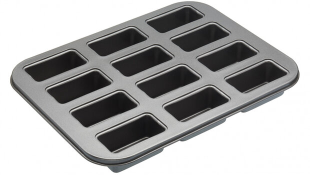 bakvorm 36 x 27 x 3 cm carbonstaal grijs
