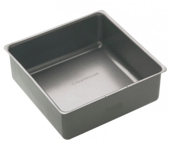 taartvorm 30 x 30 cm carbonstaal antraciet