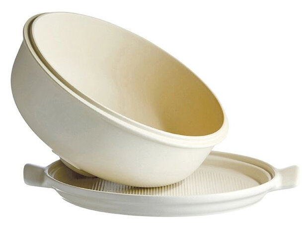 broodbakbol Le Pain 28,5 x 16,5 cm keramiek wit