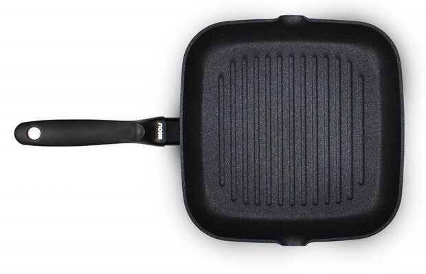 grillpan Black Plus 26 x 26 cm aluminium zwart