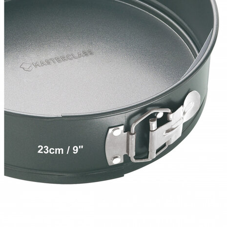 springvormen 20/23 cm carbonstaal grijs 2 stuks