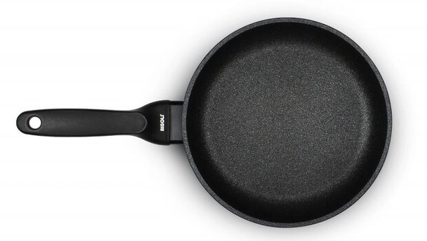 koekenpan Black Plus 24 x 8 cm aluminium zwart