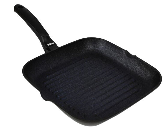 grillpan Black Plus 26 x 26 x 10 cm aluminium zwart