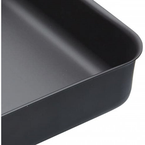 braadslede 42 x 31 x 6,5 cm aluminium zwart