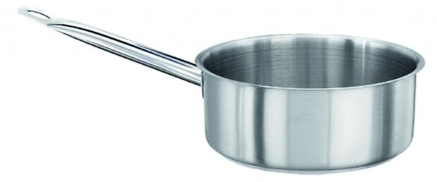 steelpan 2 liter 18 x 8 cm RVS zilver