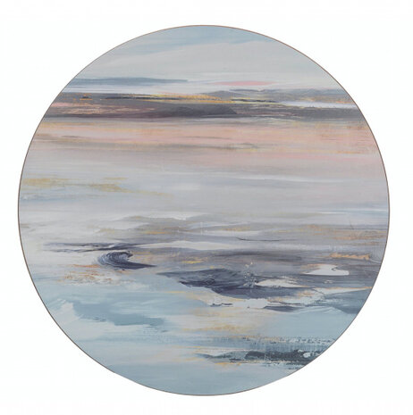 placemats Tranquillity&nbsp;29 cm kurk blauw 4 stuks