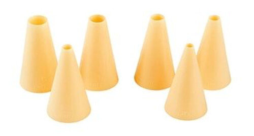 spuitmondjes beige 6 stuks