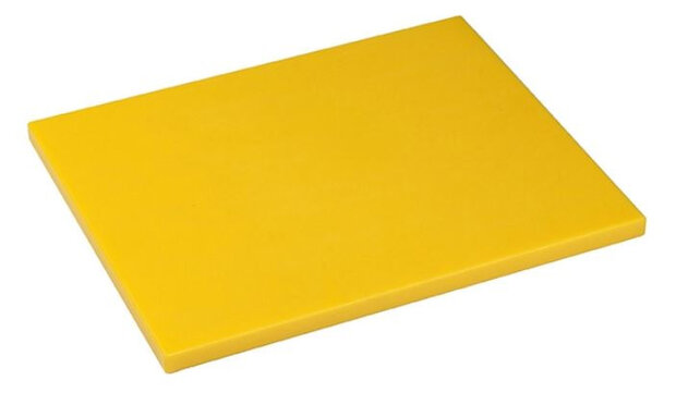 snijplank 32,5 x 26,5 x 1,5 cm polyetheen geel