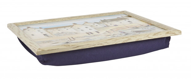 dienblad Cornish Harbour 44 x 34 cm hout cr&egrave;me