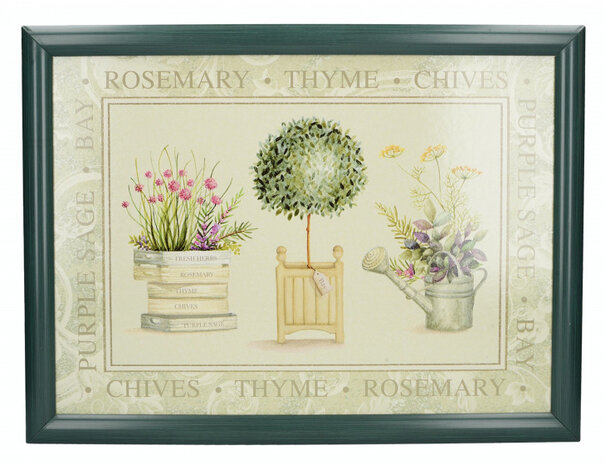 dienblad Topiary&nbsp;44 x 34 cm hout groen