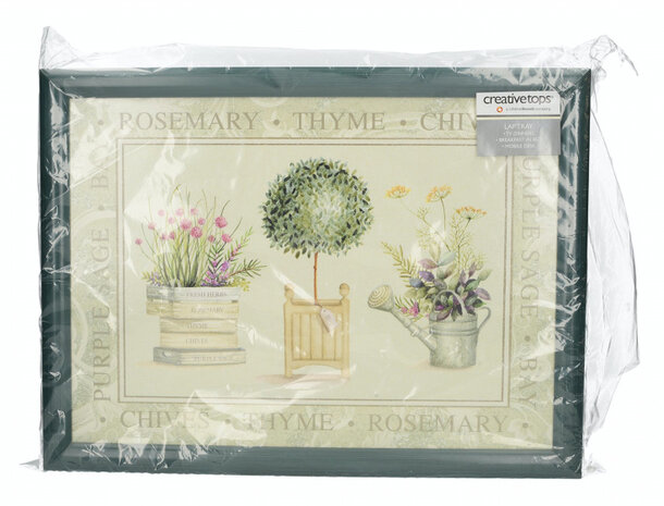 dienblad Topiary&nbsp;44 x 34 cm hout groen