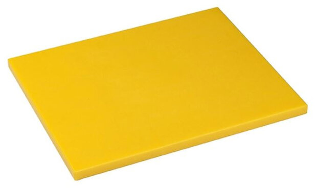snijplank 53 x 32,5 x 1,5 cm polyetheen geel