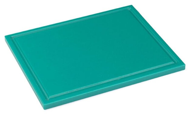 snijplank sapgoot 53 x 32,5 x 1,5 cm polyetheen groen