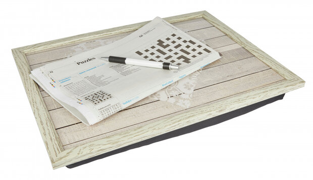 dienblad Everyday Home 44 x 34 cm hout taupe