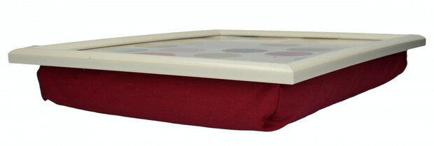 dienblad Retro Spot 44 x 34 cm hout cr&egrave;me