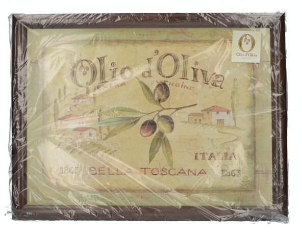 dienblad Olio d&#039;Oliva 44 x 34 cm hout groen