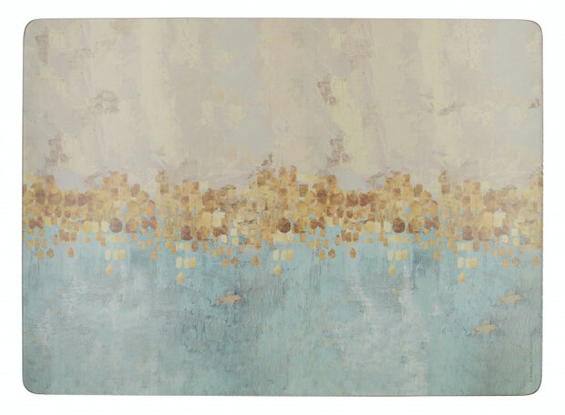 placemats Golden Reflections 40 x 29 cm kurk 4 stuks