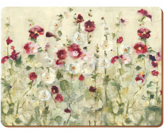 placemats Wild Field Poppies 40 x 29 cm kurk 4 stuks