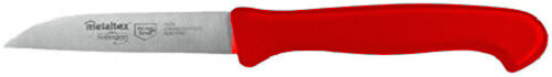 keukenmes 20 cm RVS zilver/rood
