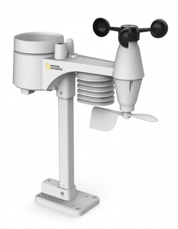 weerstation National Geographic Wifi 7-in-1 wit/zwart