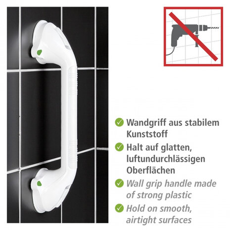 bad- en douchegreep Secura 42 x 8,5 x 11,5 cm wit