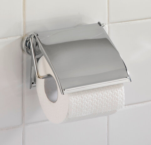 toiletrolhouder Power-Loc 3,5 x 13,5 x 12 cm chroom