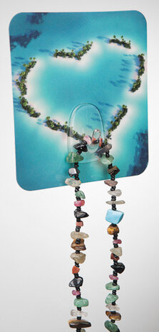 ophanghaak Magic Hook eiland 8 x 1,5 x 9 cm blauw