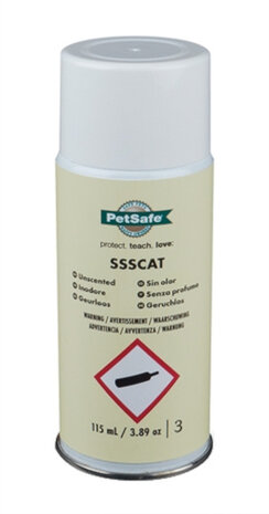 afweerspray navulling Ssscat 115 ml aluminium wit