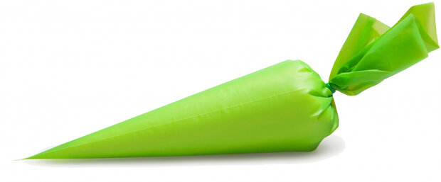 spuitzak wegwerp 53 x 28 cm groen 12 stuks