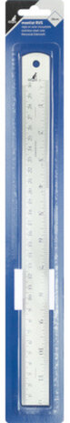 liniaal 30 cm RVS grijs
