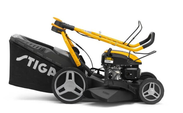 grasmaaier Combi 748 S benzine 2,2 kW 155 cm zwart/geel