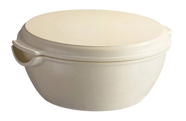 broodbakvorm 29,5 x 14 cm keramiek wit 2-delig